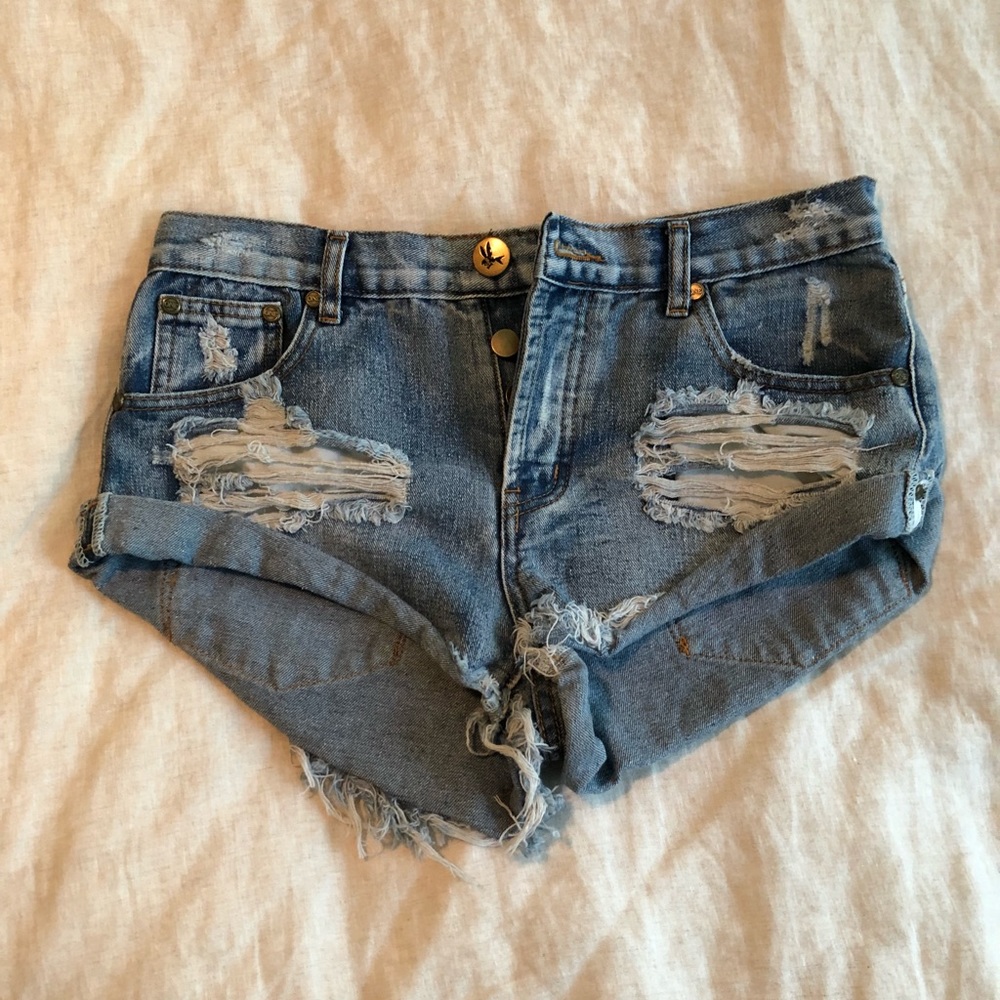 NWOT One Teaspoon Bandit Shorts, Size 25